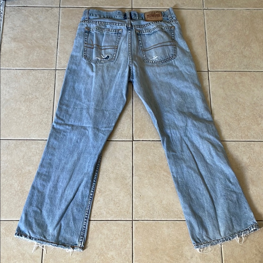 Massimo Blue Straight Leg Jeans Classic Denim